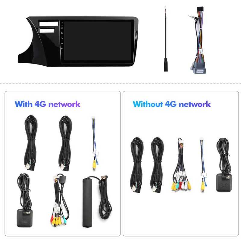 NEW! Android 10-Android 13 QLED Android Auto 9” Car Radio For Honda City 2014-2019