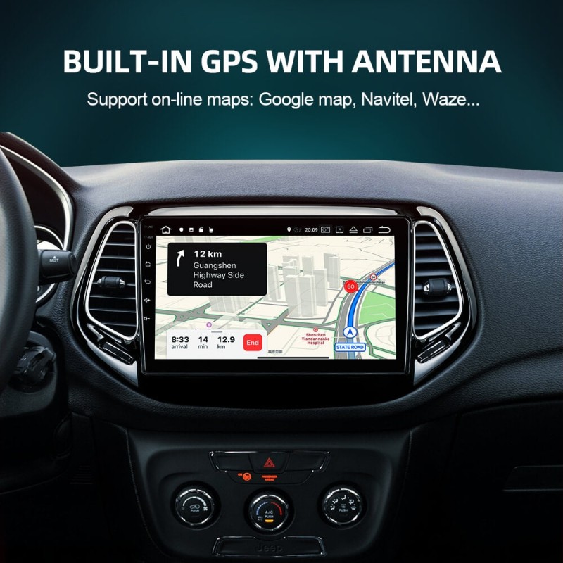 ISUDAR V57S Voice control 2 Din Android 10 Car Radio For Jeep Compass 2 MP 2016 2017 2018