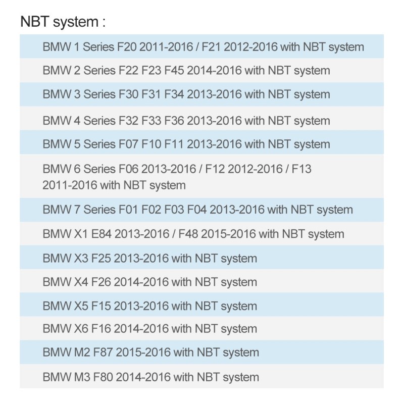 ISUDAR Upgrade original car to wireless Carplay via carplay box for BMW F30 F31 F20 F21 F10 F01 X5 E70 X3 F25