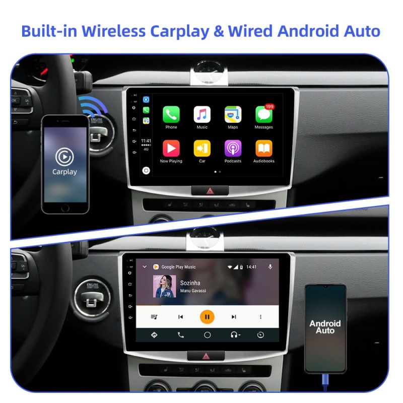 Android 10 Qualcomm Car radio For VW/Volkswagen/Passat B7 CC B6 GPS