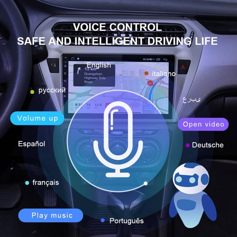 Isudar QLED 6+128G Car Radio For Citroen/Elysee/Peugeot 301 2013 2014-