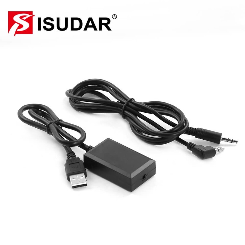 Universal Audio Cable With External USB to AUX Adapter Cable For ISUDAR Carplay Module Box