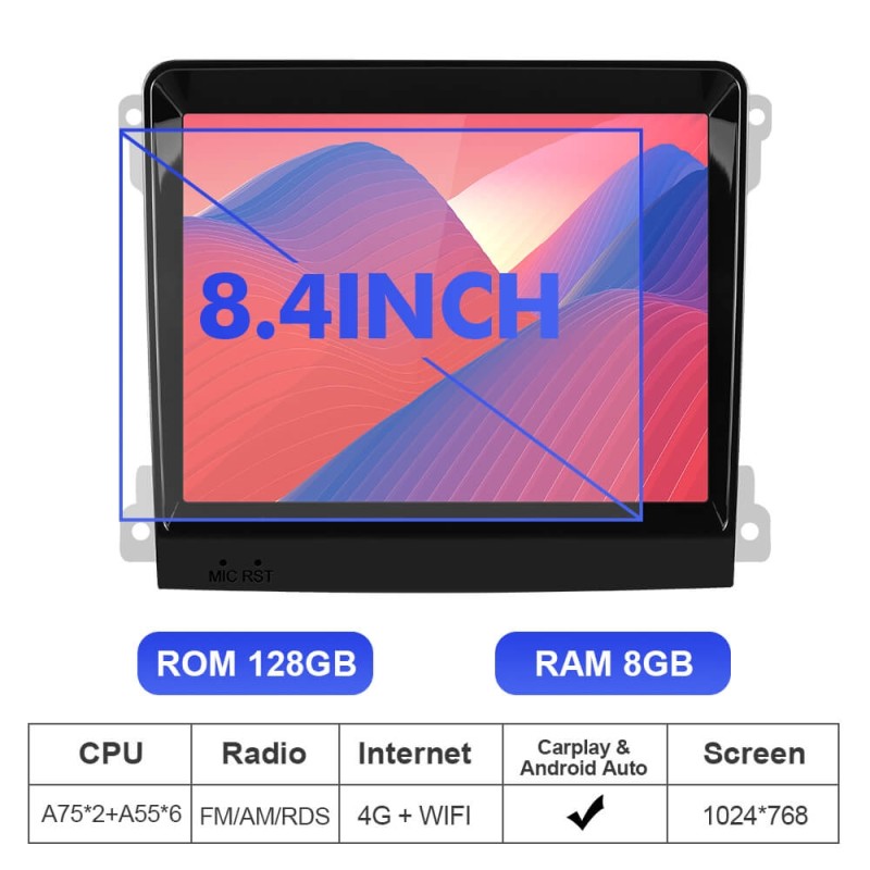 ISUDAR Android 12/Android 10 Car Radio For Cayman Boxster 718 2014-2017 with 7 inch and 8.4 inch screen