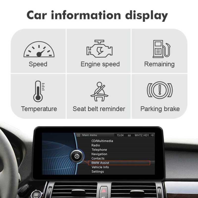 ISUDAR 12.3 Inch Android 12 Car Radio For BMW X5 E70/X6 E71 (2007-2013) CCC/CIC GPS Auto Multimedia Stereo