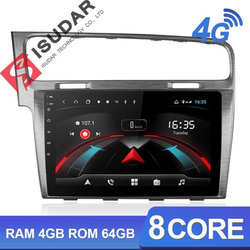 ISUDAR H53 1 Din Android Car Radio For VW/Volkswagen/Golf 7
