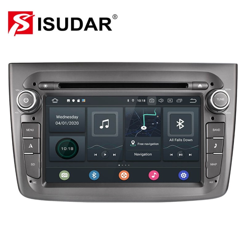 ISUDAR 1 Din Auto Radio Android 10 Octa core For Alfa Romeo Mito 2008-