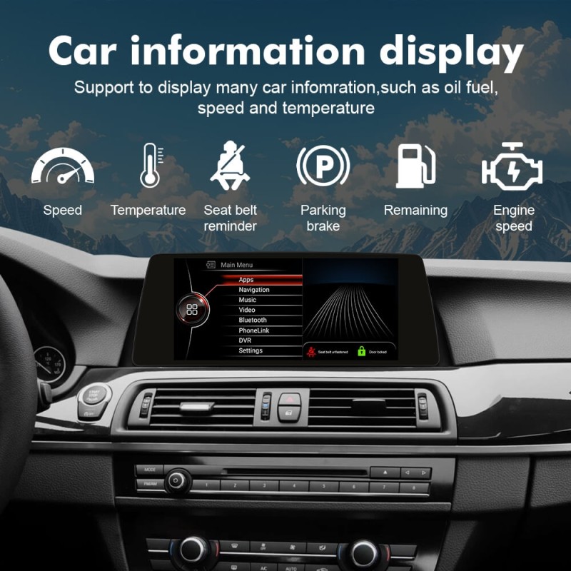 ISUDAR 10.33"Android 13 Car radio For BMW 5 Series F10/F11 2013-2016 NBT