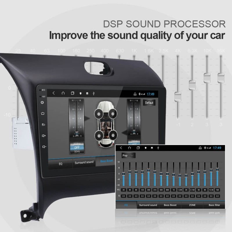 ISUDAR H53 1 Din Android Car Radio For Kia CERATO K3 FORTE 2013-2016