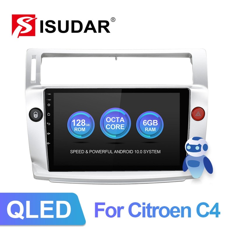 Isudar V72 plug in play car radio for Citroen C4 C-Triomphe C-Quatre 2004-2009