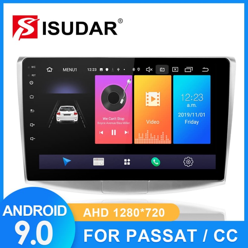 ISUDAR L49 Car Radio For VW/Volkswagen/Magotan/Passat B6 B7 2 din Android 9