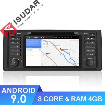 ISUDAR Auto radio Android 9 Octa core For BMW/E39/X5/E53