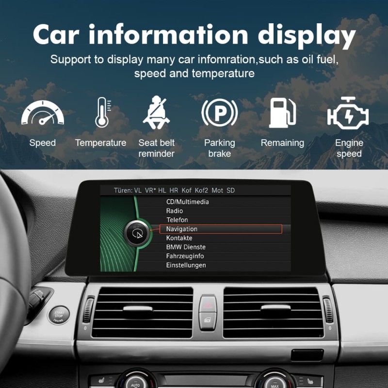 ISUDAR 10.33"Android 13 Car radio For BMW X5 E70/X6 E71 CIC CCC