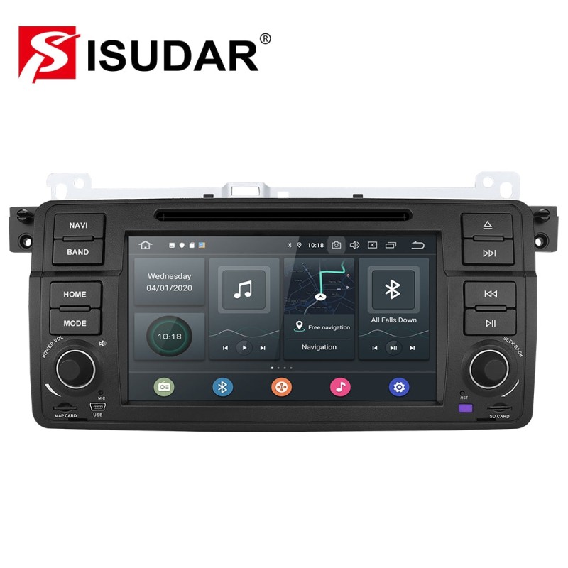 ISUDAR 1 Din 7inch Auto radio Android 10 Octa core For BMW/E46/M3
