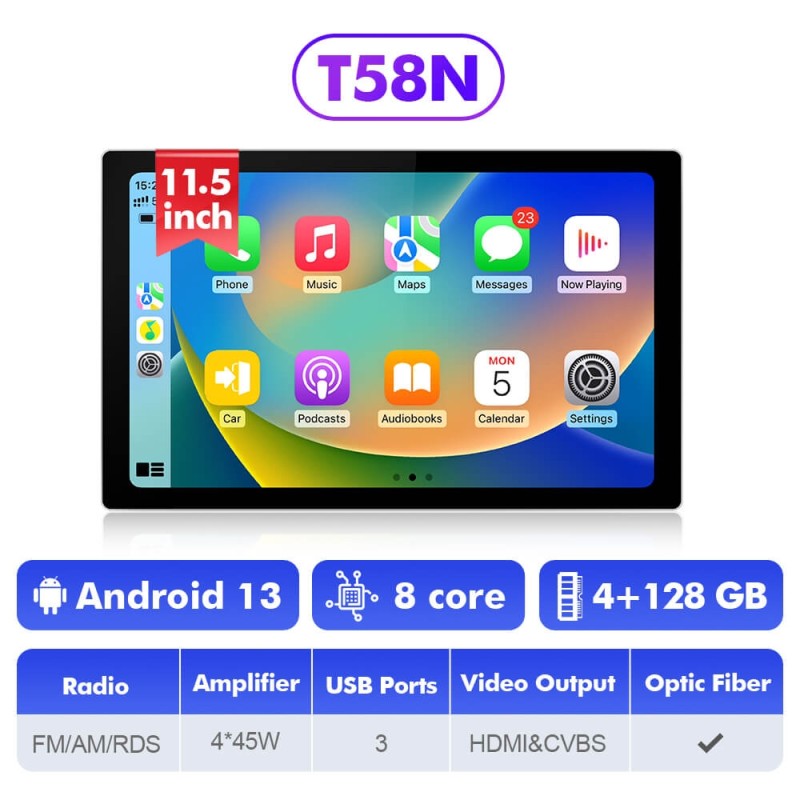 New! Android 13 universal Car Multimedia 11.5 inch 13.1 inch Player Radio Stereo Navigation