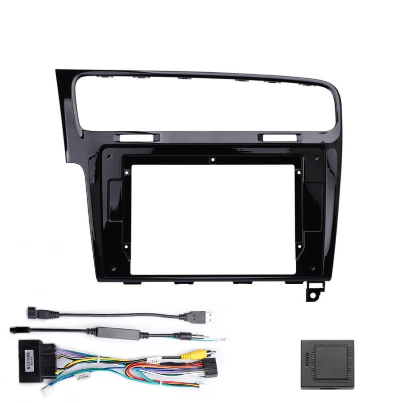 Fascias Panel Decorative Frame For Volkswagen Golf 7 MK7 2013 -2017 Golf 7.5 MK7.5 MIB Video Panel