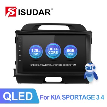 Isudar QLED RDS Car DVD player For KIA Sportage 2010 2011 2012 2013-2016