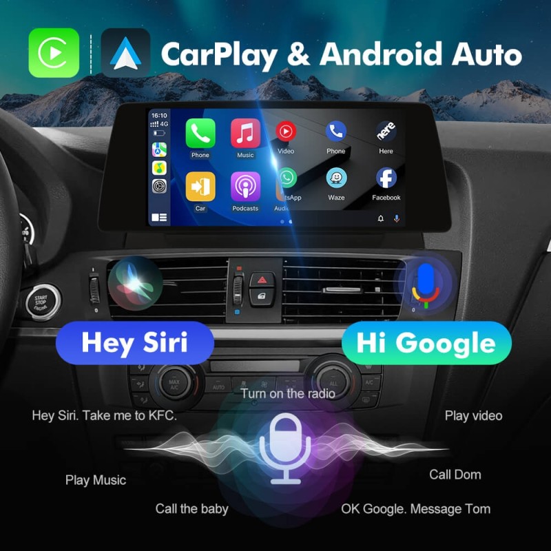 ISUDAR 10.33"Android 13 Car radio For BMW X3/F25 X4/F26 CIC NBT