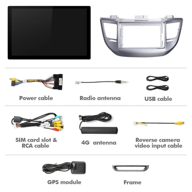 ISUDAR 2K 13.1'' Android 12 Car Multimedia Radio Player For Hyundai/Tucson 3 2015-2018 Carplay