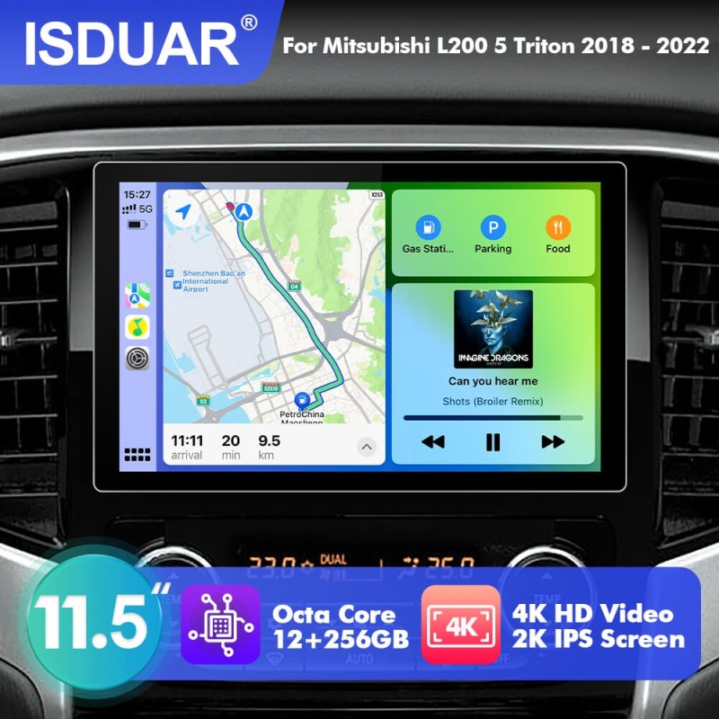 NEW! 11.5” Android 13 For MITSUBISHI L200 5 TRITON 2018-2022 Car Radio HDMI Video Output
