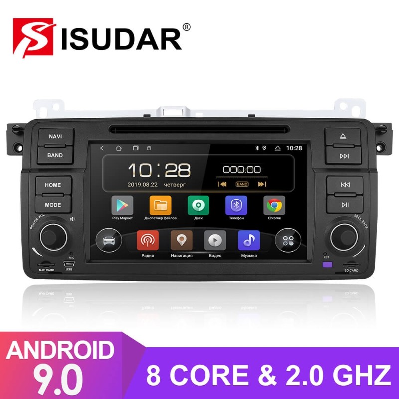Isudar 1 Din T8 2+32G Android 9 Auto Radio For BMW/E46/M3