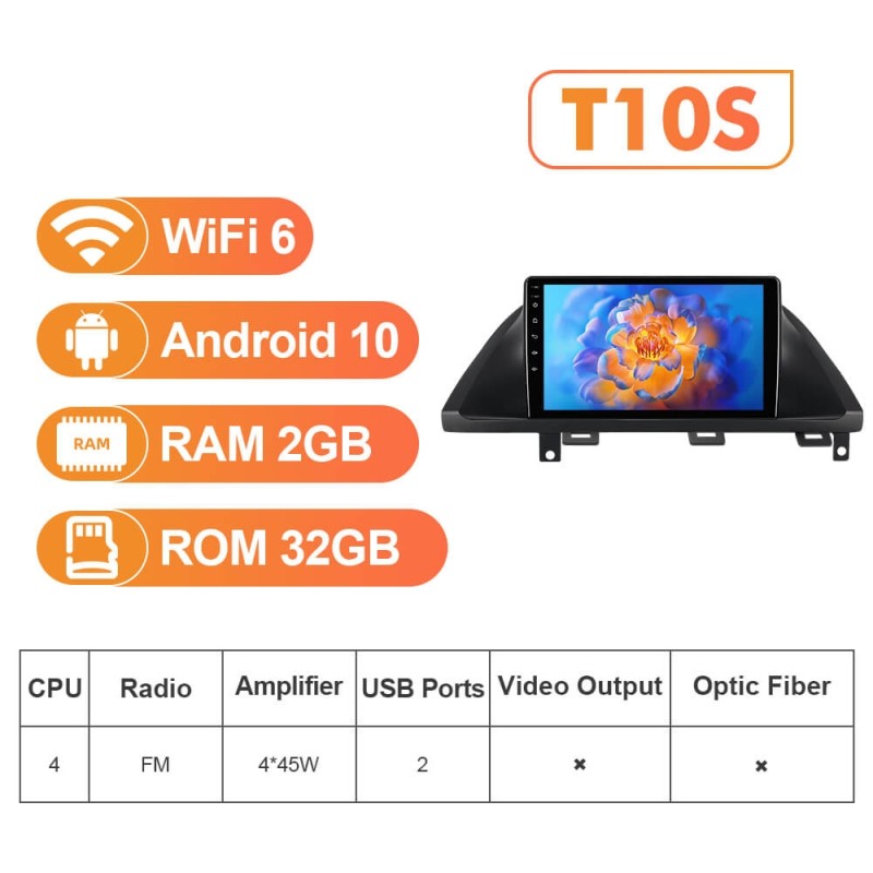 NEW! Android 10-Android 13 QLED Android Auto 9” Car Radio For Honda Odyssey 2005 - 2010