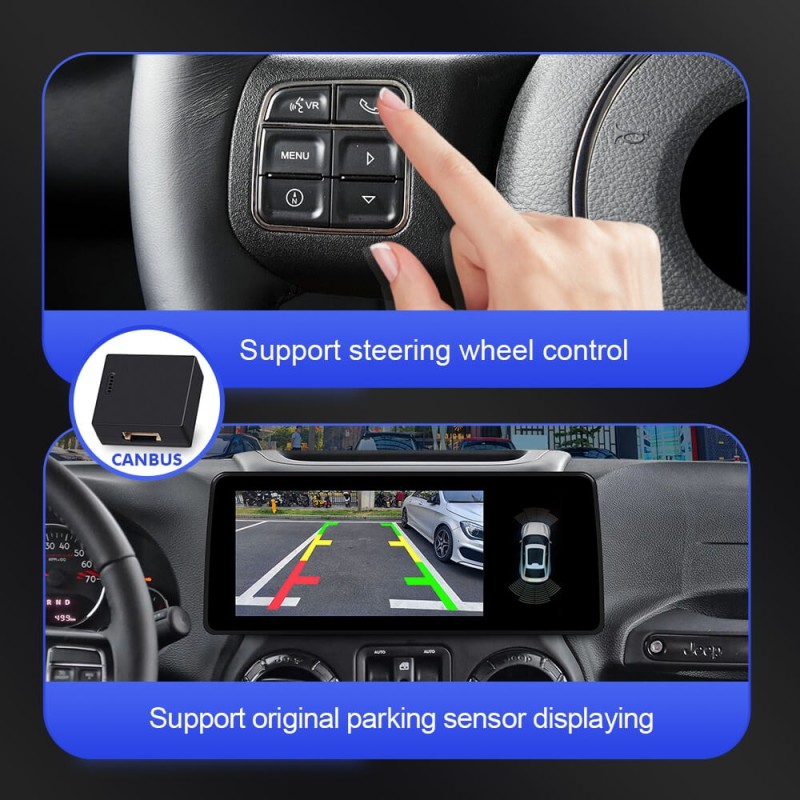 ISUDAR 12.3 Inch Android 12 Car Radio For Jeep/Wrangler/JK/Commander/Grand Cherokee/Dodge