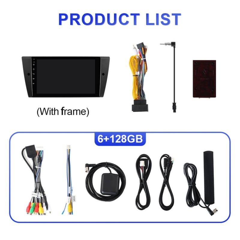 For BMW E90 E91 E92 E93 Upgrade from T72 - T75 series Android 14 UIS7865 Car Radio with 9" Screen