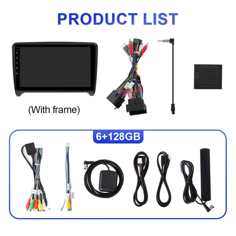 For Audi TT 2006-2014 T75 Upgrade from T72 Android 14 UIS7865 Car Radio