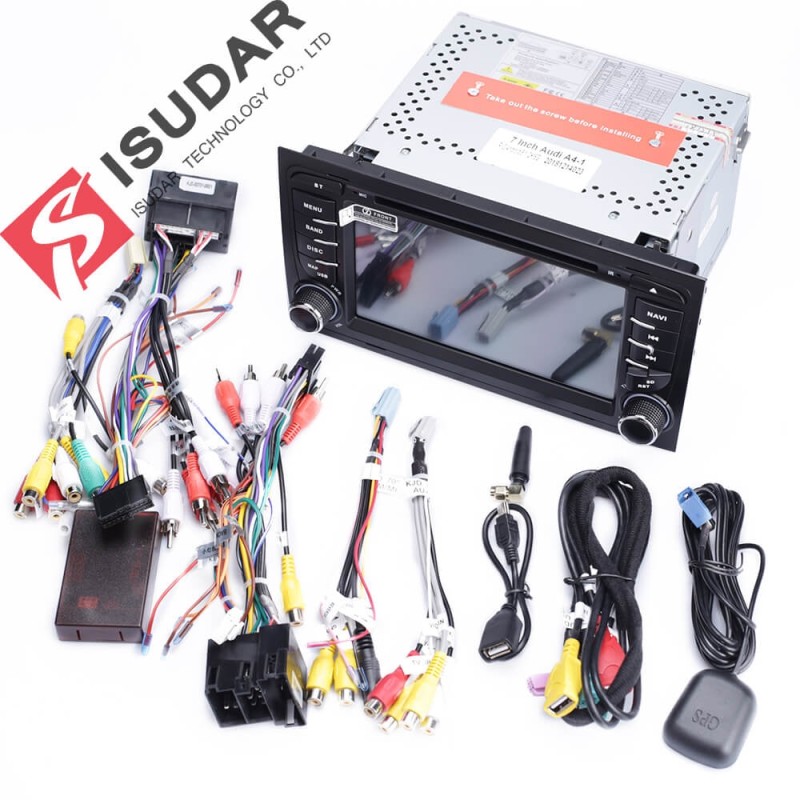 Isudar 2 Din Auto Radio Octa core Android 9 For A4/S4/Audi 2002-2008