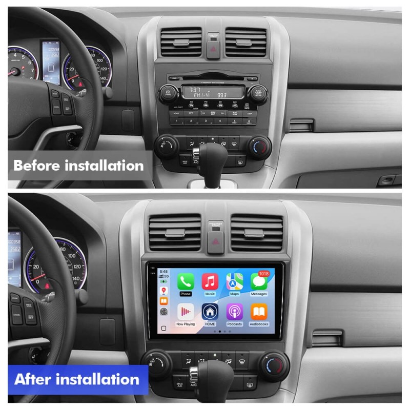 Q6 Qualcomm Android 13 For Honda CRV/CR-V 2006-2011 9" screen music car radio DSP ADAU