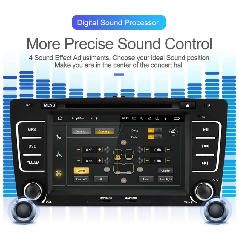 ISUDAR 2 Din Auto Radio Android 9 Octa core For SKODA/Yeti/Octavia 2009 2010 2012