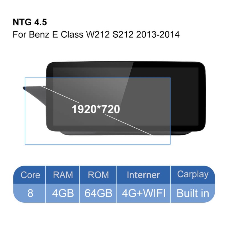 Isudar Car car radio Built in carplay for Mercedes Benz E Class W212 2009-2015 Android 10.0