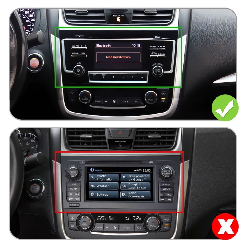 ISUDAR T72 Android 10 Car Radio 9'' For Nissan Teana 3 Altima 5 L33 2013 -2018