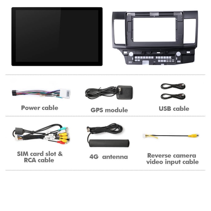ISUDAR 2K 13.1'' Android 12 Car Multimedia Radio Player For Mitsubishi Lancer 2007 - 2013 Carplay