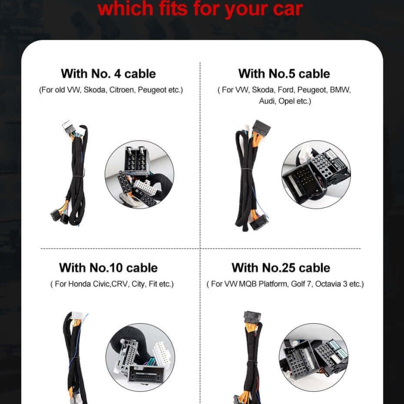 ISUDAR Plug and play DA04 Auto Stereo DSP Amplifier 4 channels input