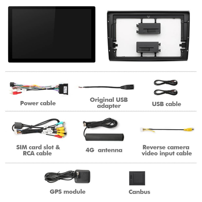 ISUDAR 2K 13.1 Inch Android 12 8 Core Androd Auto Carplay Car Radio For Fiat Bravo 2007-2012