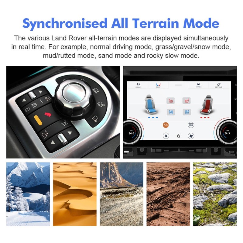 Upgrade Air Conditioning Panel for Range Rover V8 2006-2012 AC Touch Control Panel