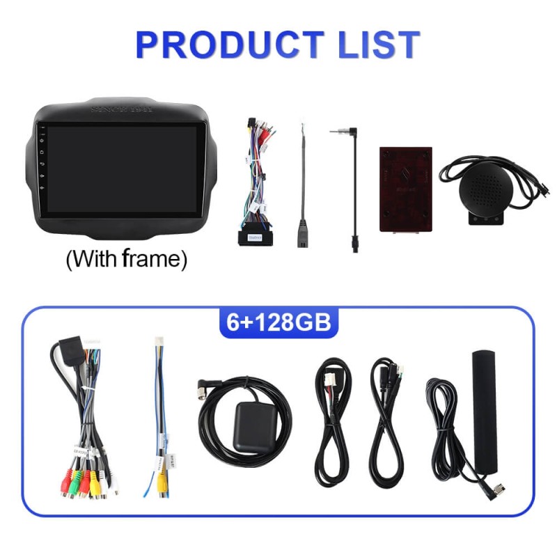 Upgrade from T72 - T75 series Android 14 UIS7865 Car Radio For Jeep Renegade 2014-2022 with 9" Screen