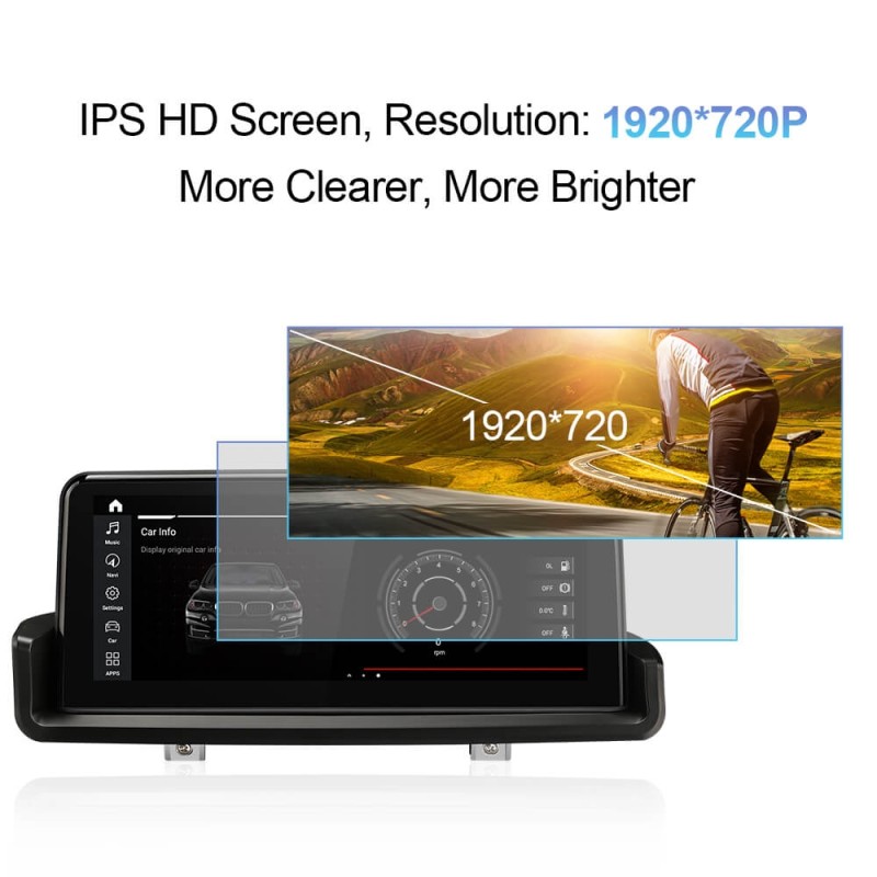 Isudar IPS Screen Idrive Carplay Auto stereo for BMW E90 E91 E92 E93