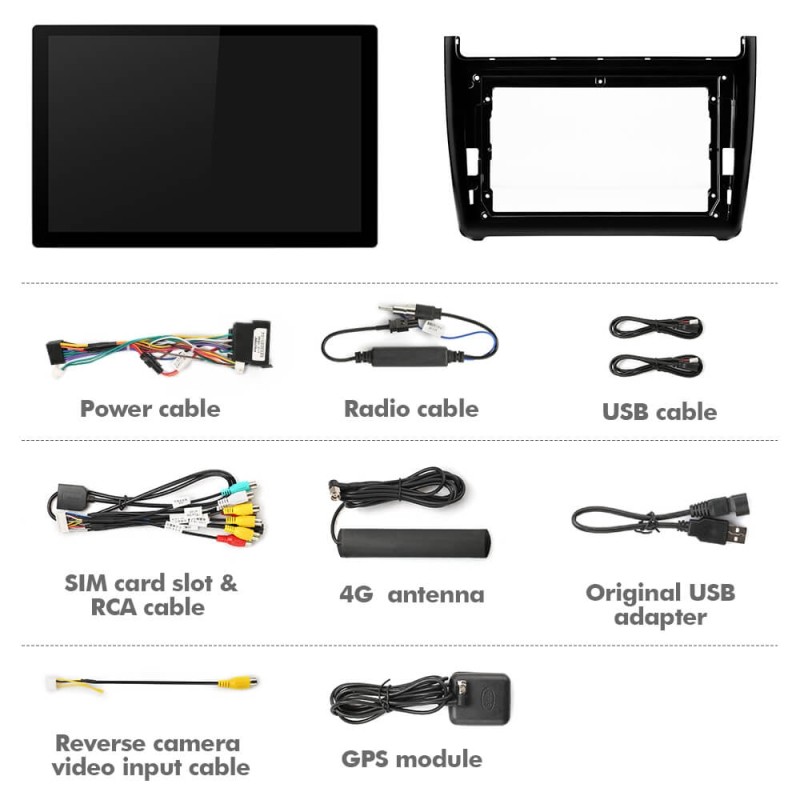 ISUDAR 2K 13.1 Inch 8 Core Android 12 Car Radio For VW/Volkswagen/POLO Sedan 2009-2017