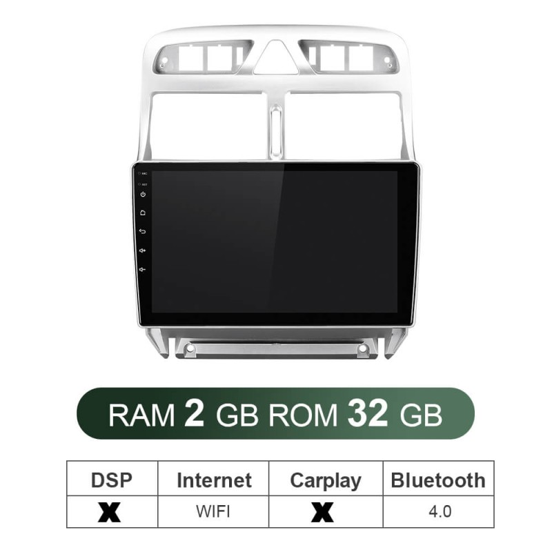 ISUDAR V57S Android Autoradio For Peugeot 307 2002-2013 Car Multimedia Player