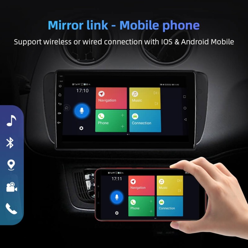 ISUDAR Stereo Android system For Seat Ibiza 2009-2015 Kit