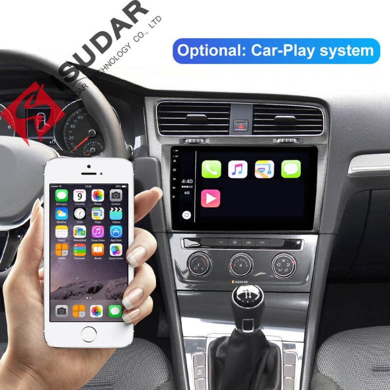 ISUDAR 1 Din Auto radio Android 10 Octa core For VW/Volkswagen/Golf 7