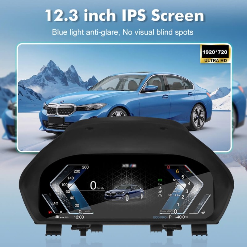For BMW 3/4 Series F30/F31/F34/F35 Digital Carplay dashboard Instrumental Cluster Speedometer Screen