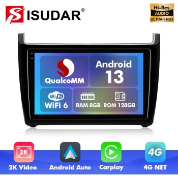 Q6 Qualcomm Android 13 For VW/Volkswagen/POLO Sedan 2009-2017 9" screen multimedia car radio DSP ADAU