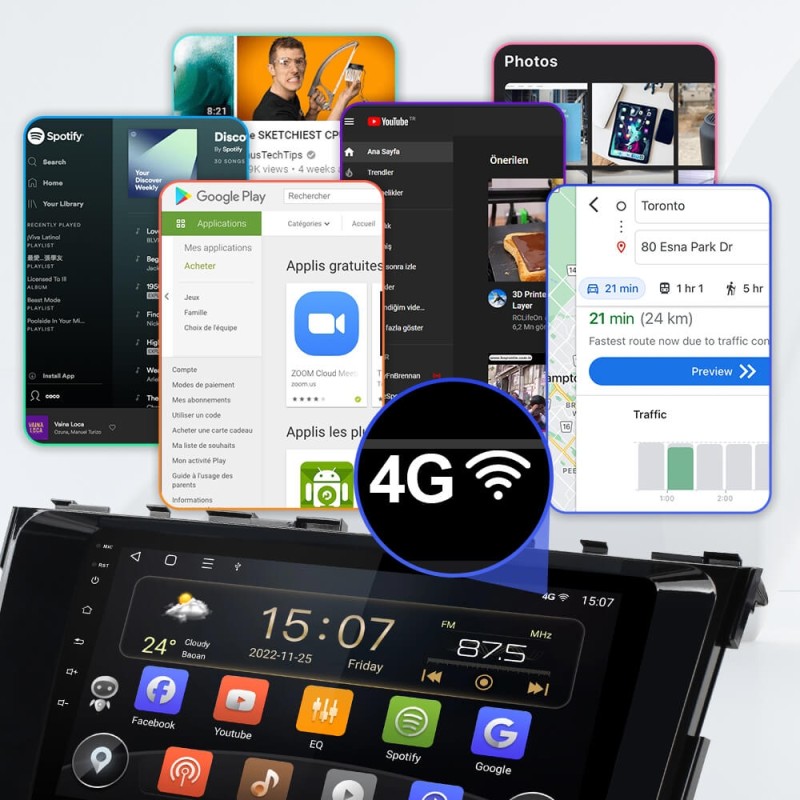 ISUDAR T72 Android 10 Car Radio 9'' For Nissan Teana 3 Altima 5 L33 2013 -2018