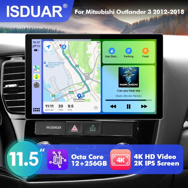 NEW! 11.5” Android 13 For MITSUBISHI OUTLANDER 3 2012-2018 Car Radio HDMI Video Output