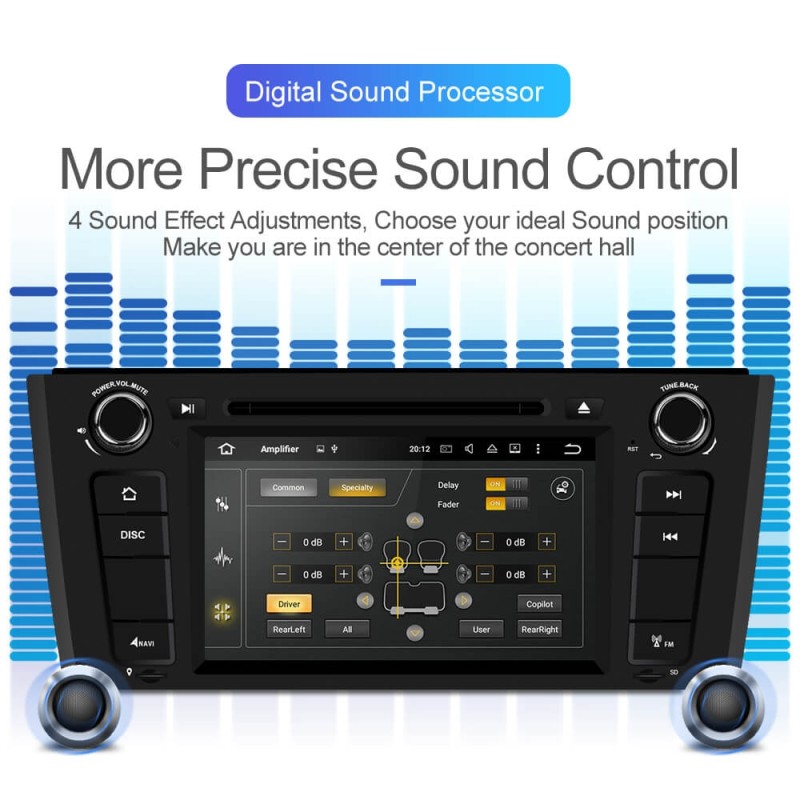 ISUDAR 1 Din Auto Radio Android 9 Octa core For BMW E81/E82/E88 1 Series