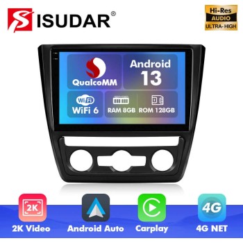 Q6 Qualcomm Android 13 For Skoda Yeti 2009-2013 10" screen multimedia car radio DSP ADAU