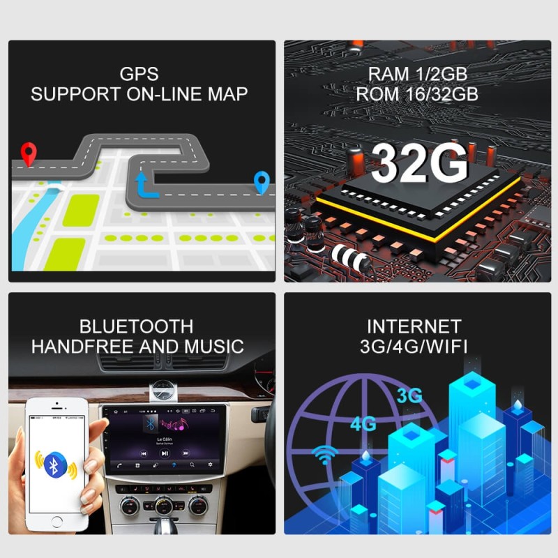 ISUDAR L49 Car Radio For VW/Volkswagen/Magotan/Passat B6 B7 2 din Android 9